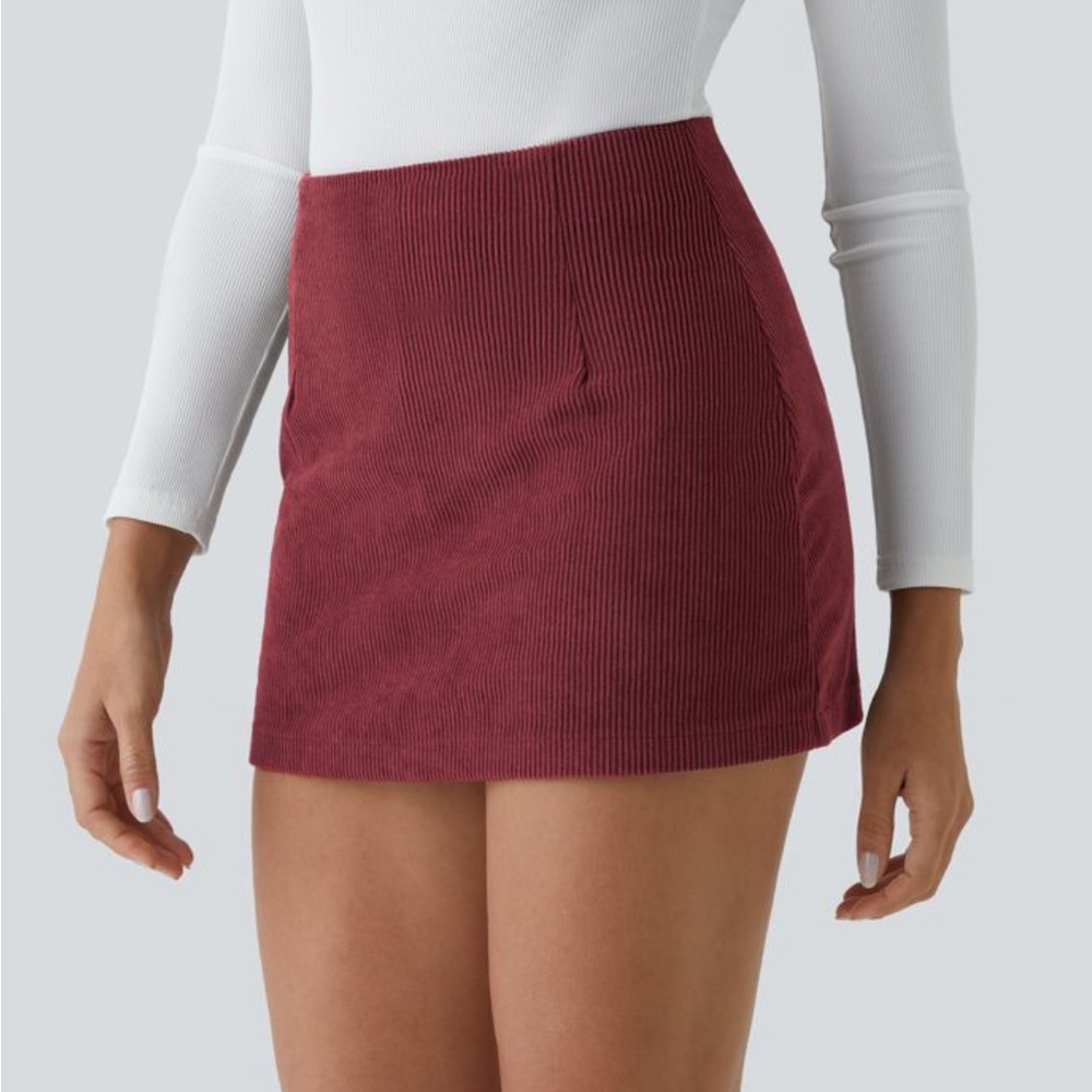 NWT HALARA Corduroy Skirt Sz L